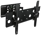 Mount-It MI-310B Heavy-Duty Full Motion Articulating TV Wall Mount for 32 to 60-Inch TVs, VESA Standard up to 750x450mm, 175 lb Weight Capacity (Black)