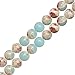 DIY Handmade Necklace Bracelet Earrings Jewelry Craft Designing Beads 6mm Blue Imperial Jasper Imitation Semi Precious Stone in Bulk Wholesale One Strand 15 Inch Apx 60 Pcs