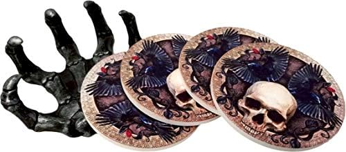 Handcrafted gothic-style coaster showcasing high-quality craftsmanship.