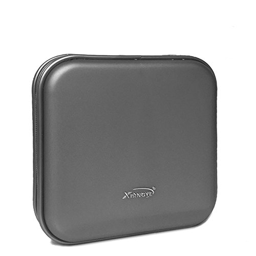 JUNDA Plastic Portable Hard Wallet Holder,40 Disc CD/DVD Storage Organizer for Car, Home, Office,Gray,Pack of 2 - Thumbnail 2