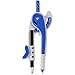 Compass with #2 Pencil – Up to 6 Inch Diameter - Easily Draw Neat Circles - Safe Blunt Point for Safe Use by Children - 6-Pack