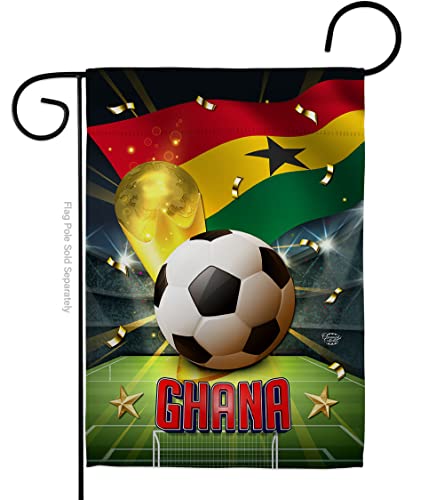 Ornament Collection World Cup Ghana Garden Flag Sports Soccer Game Goal Ball Fo…