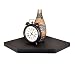 WELLAND Big Size Phoenix Corner Wall Mount Shelf for DVD Players/Cable Boxes/Games Consoles/TV Accessories, Black