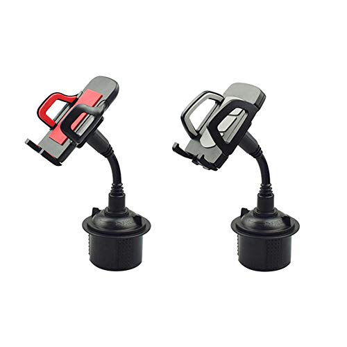 Herva Phone Cup Holder Mount Universal Adjustable Gooseneck Cup Holder Cradle Car Mount Fits for Cell Phone, Smartphones and Android