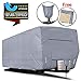 RVMasking Upgraded 100% Waterproof Oxford Travel Trailer RV Cover, Fits 31'7