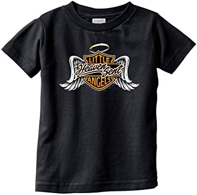 Pilgrimz Unisex Baby 'Heaven Sent Little Angels' Infant T-Shirt (24 Months, Black)