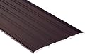 Pemko Fluted Saddle Threshold, Dark Bronze Anodized Aluminum, 36"L x 5"W x 0.25"H