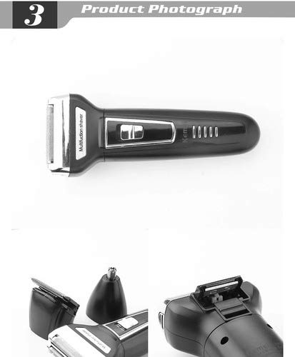 Barbeador Eletrico Kemei shaver 6558 Original 3 em1 - Maquina profissional de Barbear, sem fio, Recarregável.
