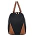 Ulgoo Carry On Tote Bag for Woman Weekend Travel Shoulder Bag in Trolley Handle (328 Blue Stripe)