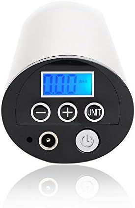 Portable Mini Air Compressor Electric Inflator (150PSI, Rechargeable battery, Home 110V/DC Car 12V, Digital Display, Tire Pressure Monitor &amp; Preset), Work with Tires, Toys and Balls