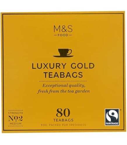 Amazon.com : Marks & Spencer Luxury Gold Teabags 80 Bags (From the