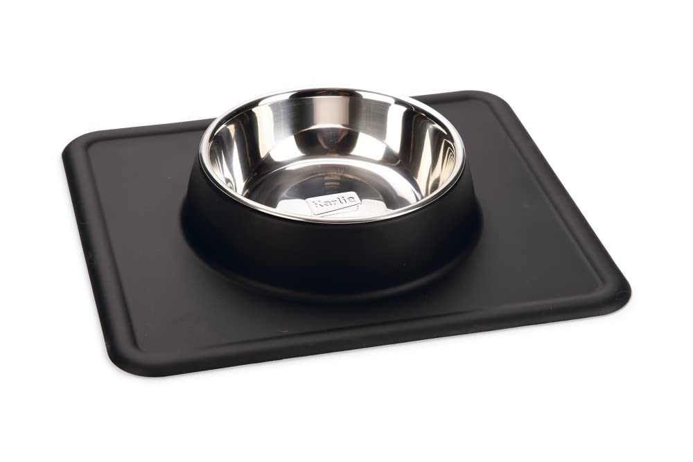 Karlie Silicone INOX Dex Bowl 350 ml Black