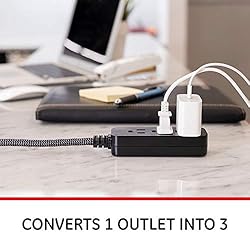 GE 3-Outlet Power Strip Extension Cord with