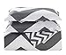 Chezmoi Collection 2-Piece Reversible Chevron Zig Zag Duvet Cover Set with Corner Ties (Twin, Grey)