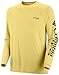 Columbia Men's Terminal Tackle Long Sleeve Polo, Small, Sunlit/PFG Logo
