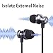 Avantree Noise Isolating Wired Earbuds with Mic, Metal in Ear Headphones, Stereo Earphones for Crystal Clear Sound & Good Bass, Compatible with Phonesthumb 1