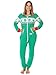 Tipsy Elves Ugly Christmas Sweater Party - Fair Isle Green Adult Jumpsuit