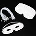 Gejoy 80 Pack White Paper Masquerade Masks for DIY Craft, Blank Die Cut Mardi Gras Party Masks for Kids and Adults to Decorate