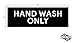 Hand Wash Only Sticker Signs | Workplace Hygiene Reminder for Restaurants, Commercial Kitchens, Hospitals, Clinics, and Medical Facilities (Pack of 2)