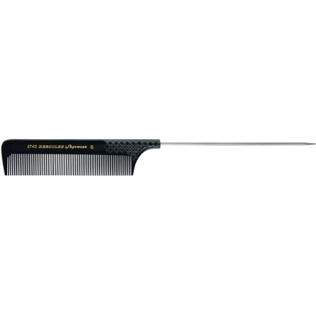 Hercules sagemann Fine Metal Pin Tail Hair Comb, Length-23.5 cm