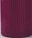 Lululemon H2Om BPA-Free Glass Water Bottle with Lid, 22 oz (Deep Fuschia)