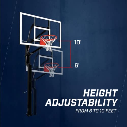 Goalsetter AllAmerican In Ground Adjustable Basketball System with 60