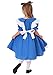 Fun Costumes Deluxe Toddler Alice in Wonderland Costume Alice in Wonderland Dress for Girls - Blue - 4T