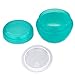 Beauticom 12 Pieces 30G/30ML (1 Oz) Teal Frosted Container Jars with Inner Liners for Scrubs, Oils, Salves, Creams, Lotions, Medication, Cosmetics - BPA Free