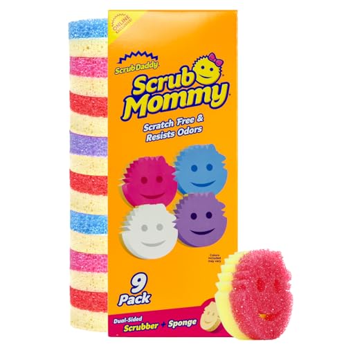 Scrub Daddy Scrub Mommy Kitchen Sponges for Dishes & Wiping Spills -