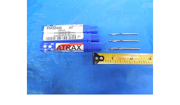 3pcs New Atrax 43 135 Solid Carbide Jobber Drill Bit Bright Finish Split Poin Amazon Com Industrial Scientific
