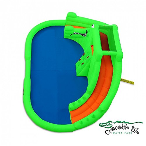 Blast Zone Crocodile Isle Inflatable Water Park and Slide