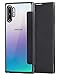 Petocase Compatible Note 10 Plus Wallet Case, Ultra Thin Slim Folio Flip Case Premium Protective PU Leather Wallet Case with Card Slot Clear Soft TPU Back Cover for Samsung Galaxy Note 10 Plus Black