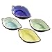 Beautyflier Pack of 4 Assorted Color Ceramic Sauce Dishes Plates Serving Saucers Bowl For Sushi Appetizer Japanese Style Dinnerware Set Snack