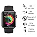 [2-Pack] HOMRUI Apple Watch Series 4 40mm Glass Screen Prcotector, 3D Curved Full Coverage Tempered Glass Screen Protector for iWatch 40mm 2018 (Transparent Edge)