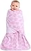 Halo SleepSack Swaddle Microfleece - Pink Floral Burst with Bird - Newborn