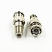 Inovat 10 Pcs Replacement BNC Male to F Female Plug Coax RF Connector RG6 RG59 Metal Adapter Connectors Video and Headend Applications
