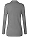 BIADANI Women Classic Soft Long Sleeve Open Front Cardigan Sweater Heather Grey 2 2X-Large
