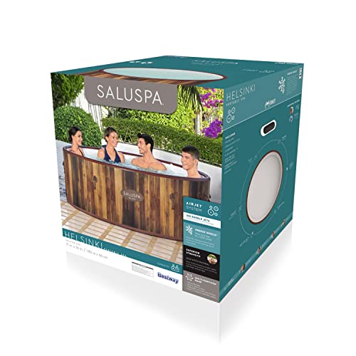 Bestway Helsinki SaluSpa 7 Person Inflatable Outdoor Hot Tub Spa with