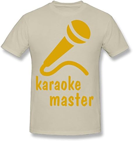 Hot Sale T Shirt Microphones Unique Printed Short Sleeve T-shirt Natural L