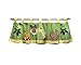 NoJo Jungle Babies 9 Piece Nursery Crib Bedding Set, Green/Yellow/Tan/Brown
