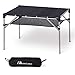 MOON LENCE Lightweight Portable Camping Table Compact Outdoor Aluminum Folding Table for Picnic Climbing