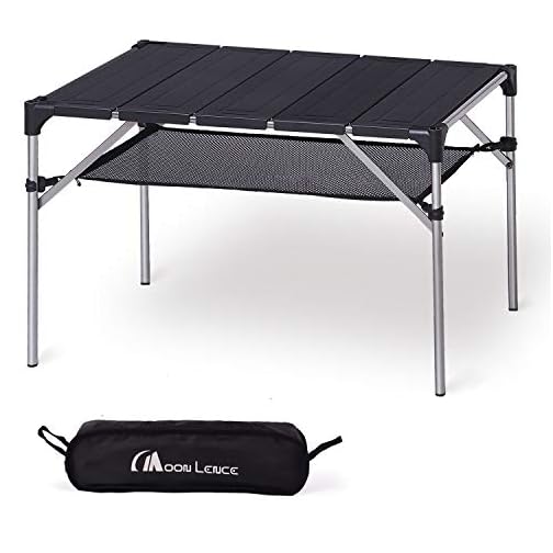 MOON LENCE Lightweight Portable Camping Table Compact Outdoor Aluminum