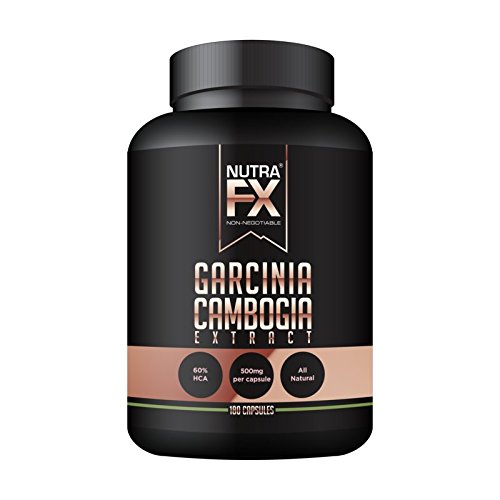 NUTRAFX Pure Garcinia Cambogia Extract 60% HCA Appetite Suppressant Natural Weight Loss Pills 180 Vegetable Capsules