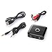 AMAKE Bluetooth Transmitter and Receiver Transceiver 2 in 1 Wireless Portable Audio Adapter Car Kit Home Stereo System with 3.5mm APTX Low Latency for Headphone,Speakers,TV(CSR Chip 20H Playtime)