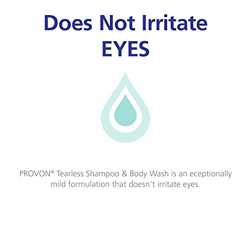 PROVON Tearless Shampoo and Body Wash, Fresh Clean Fragrance, 8 fl oz Tearless 2-in-1 Wash Foam Formula Squeeze Bottles (Case of 48) - 4502-48