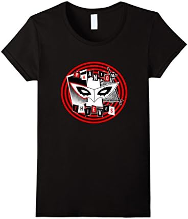 Womens PERSONA 5 Phantom Thieves T Shirt Medium Black