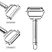 May Fifteenth 3 Pieces Stainle Steel Rruit Knife Peeler Set with Cleaning Brush & 4