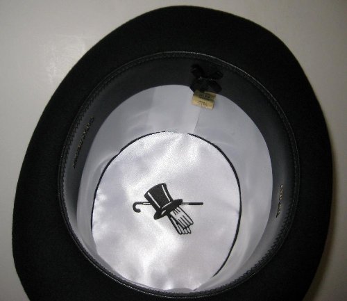 New 100% Wool Black Top Hat
