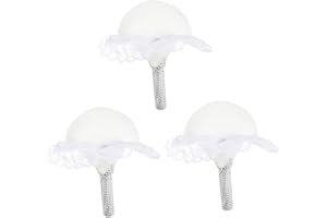 TINEASUR 3Pcs Wedding Bouquet Holders Foam DIY Bridal Floral Handle Set for Bride Bridesmaid Flower