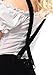 Leg Avenue Women's 2 Piece Edelweiss Lederhosen Costume, White/Black, Small